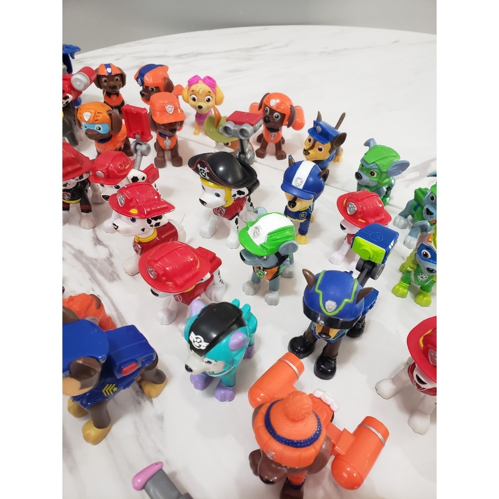 Lot 50 Paw Patrol Figures Rider Chase Marshall Skye Everest Zuma Mixed #3 - Picture 11 of 14